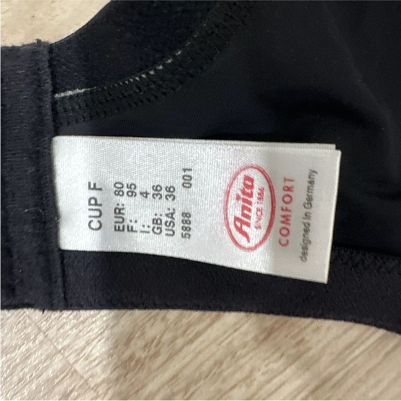 New No Tags Anita Versailles Floral Wire Free Bra 36F - Picture 7 of 8